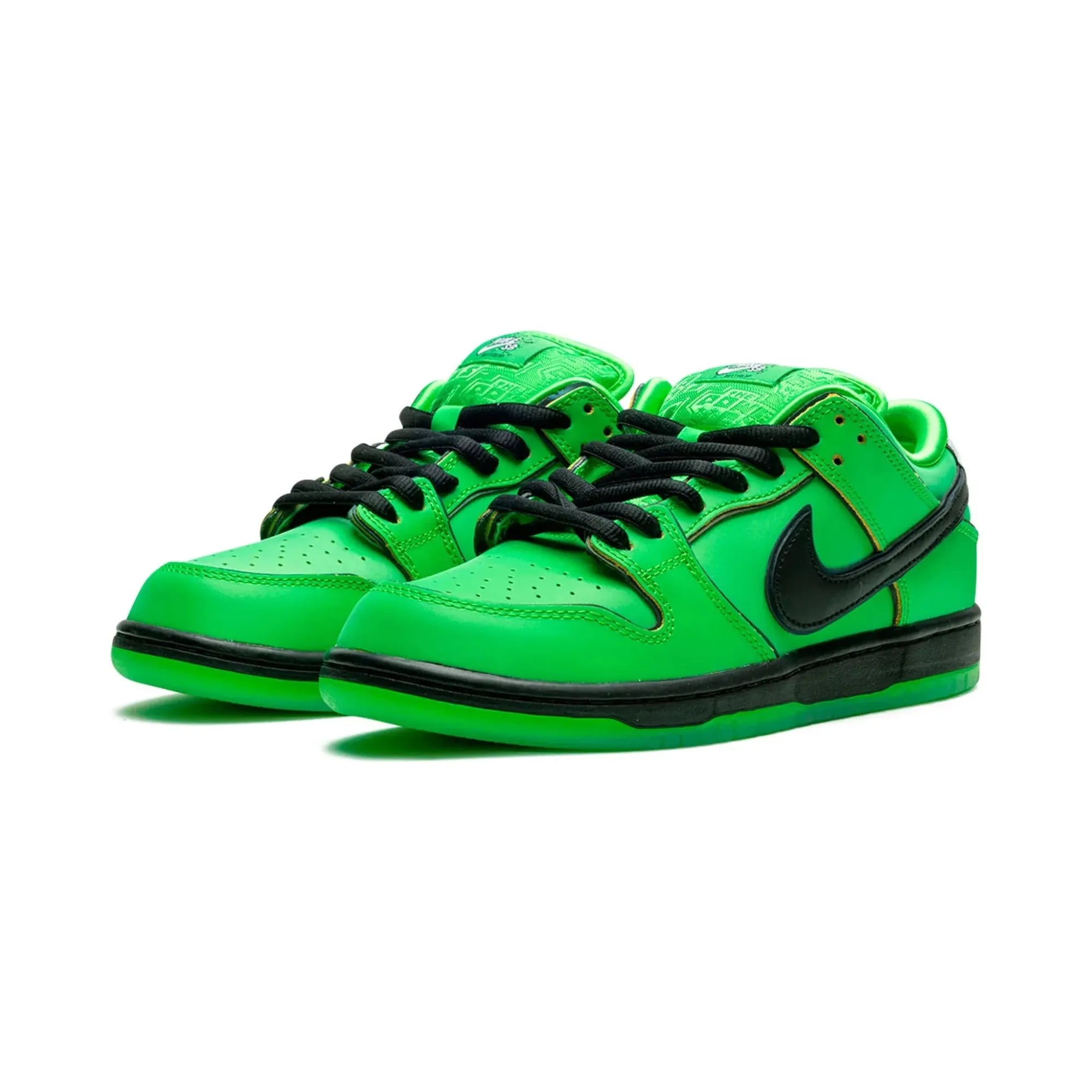 Nike SB Dunk Low The Powerpuff Girls Buttercup Sneakers - Limited Edition Cartoon-Inspired Skate Shoes for Men & Women | Perfect for Streetwear, Skateboarding, and Collectors