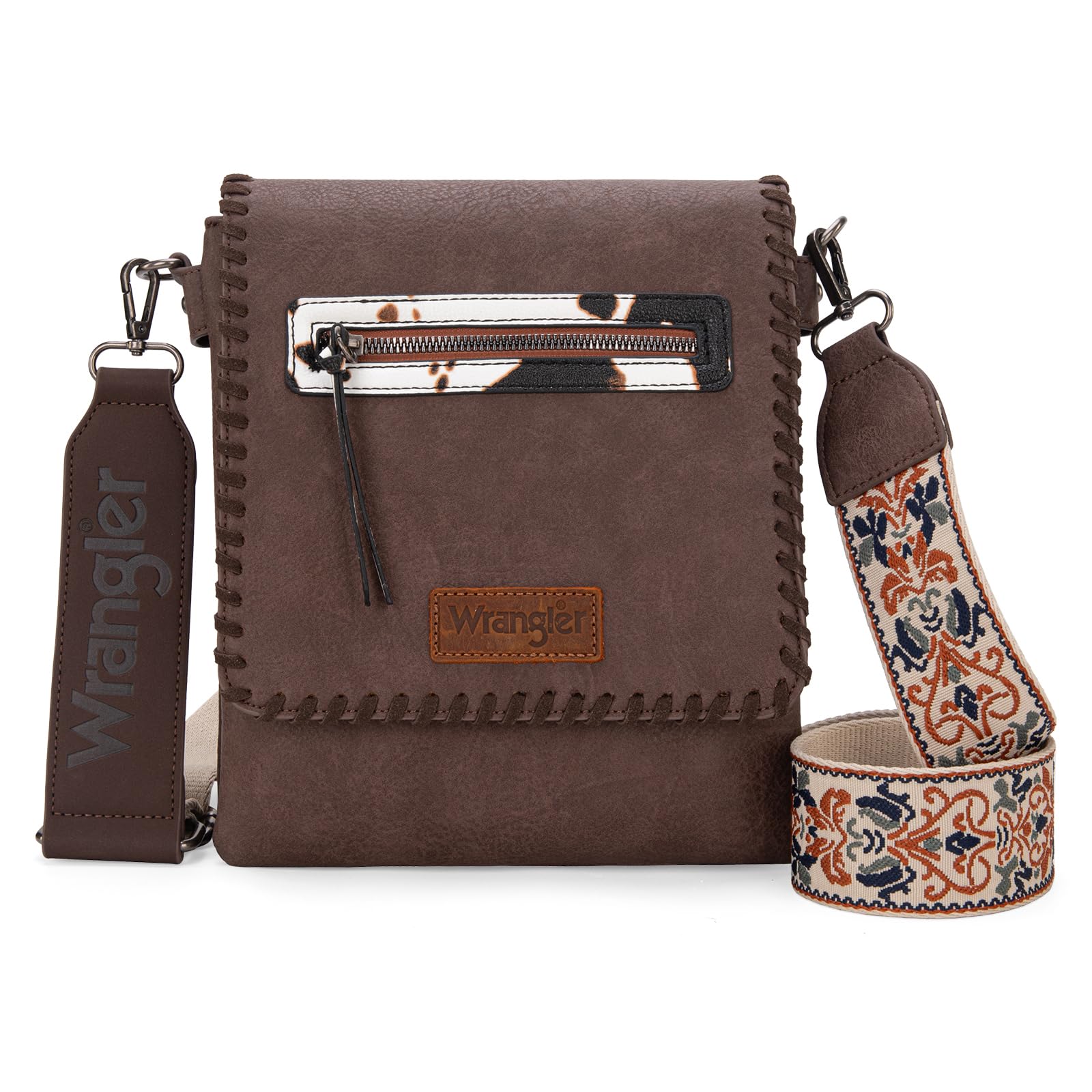 Vintage Wrangler Crossbody Bags for Women - Hand Woven Shoulder Purse with Adjustable Strap | Perfect for Travel, Shopping & Everyday Use