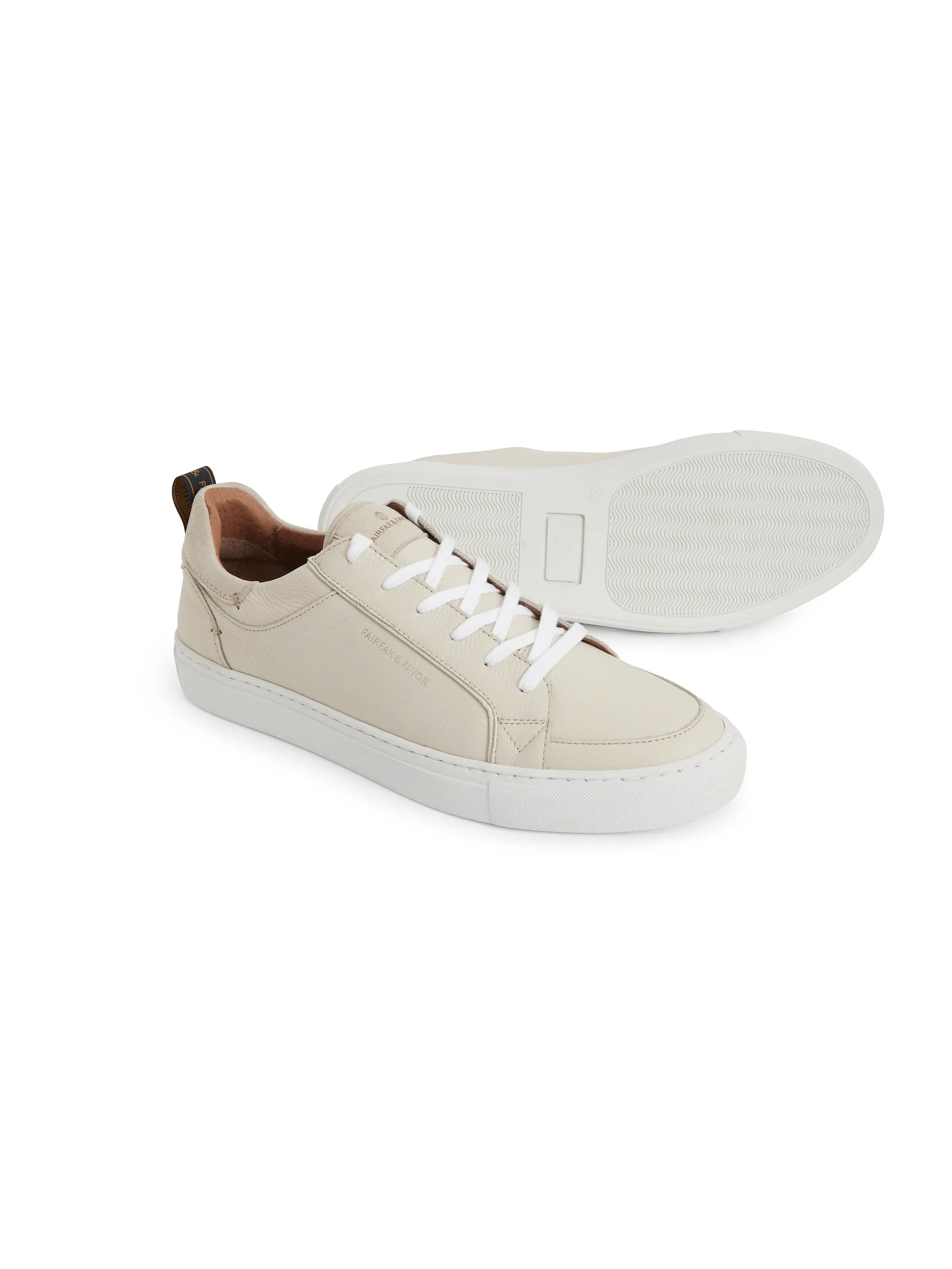 Burlington Trainer Off White Leather Sneakers - Comfortable Casual Shoes for Men & Women | Perfect for Walking, Running & Everyday Wear