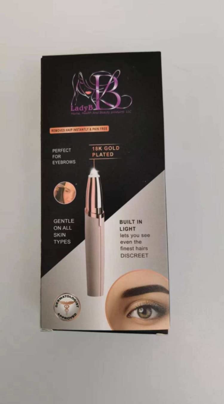 Professional Electric Eyebrow & Hair Trimmer for Women - Painless Grooming Kit for Eyebrows, Facial Hair & Body - Perfect for Home Use & Travel