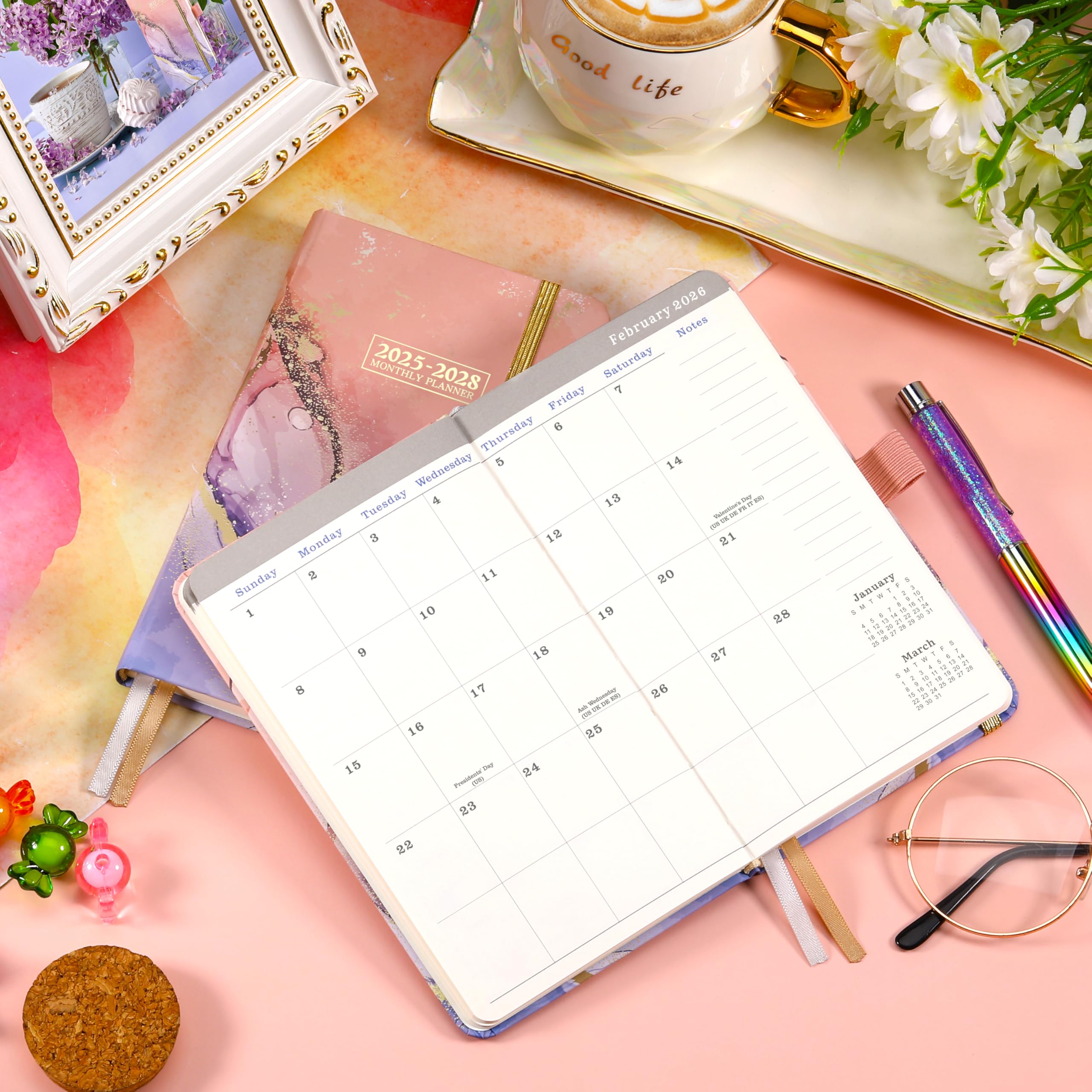 2025-2028 Pocket Planner Calendar - 3 Year Monthly Organizer (July 2025-June 2028) | 4