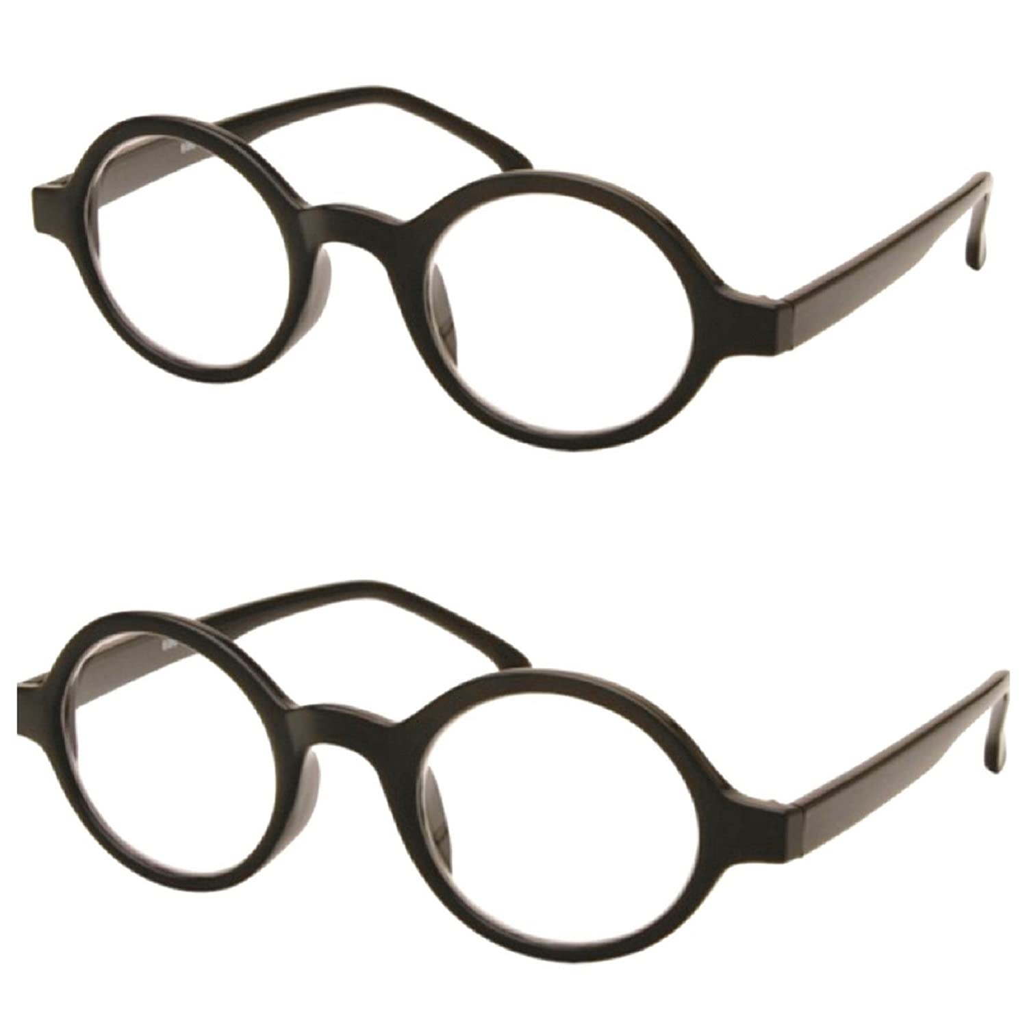 Lightweight Round Reading Glasses for Men & Women - Full Frame IB Lenses - Perfect for Reading, Computer Use & Daily Activities