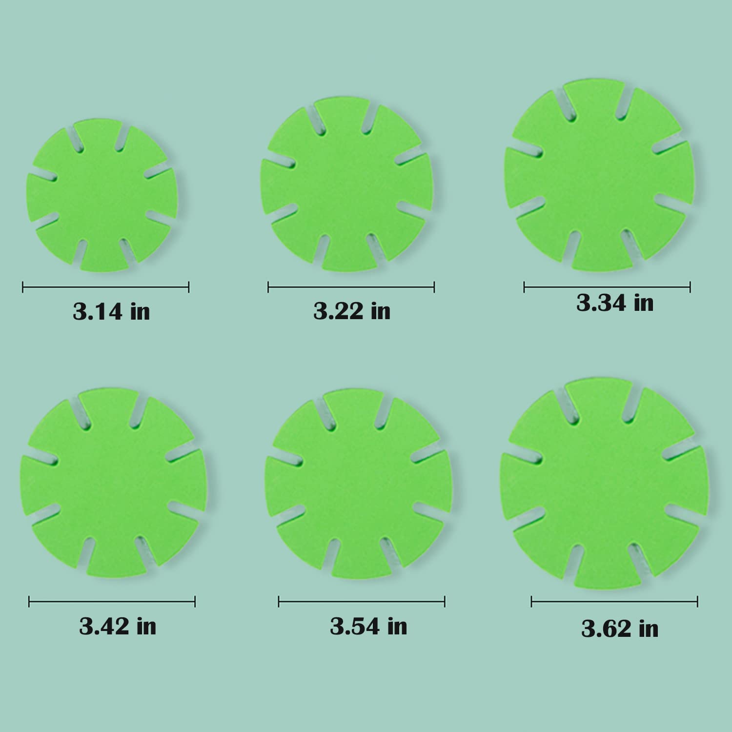 Funny Cactus Coasters Set of 6 - Absorbent Drink Coasters for Coffee Table, Home & Office Decor - Perfect Gift for Cactus Lovers (Light Green) | Great for Protecting Tables from Spills in Living Room, Bar or Kitchen