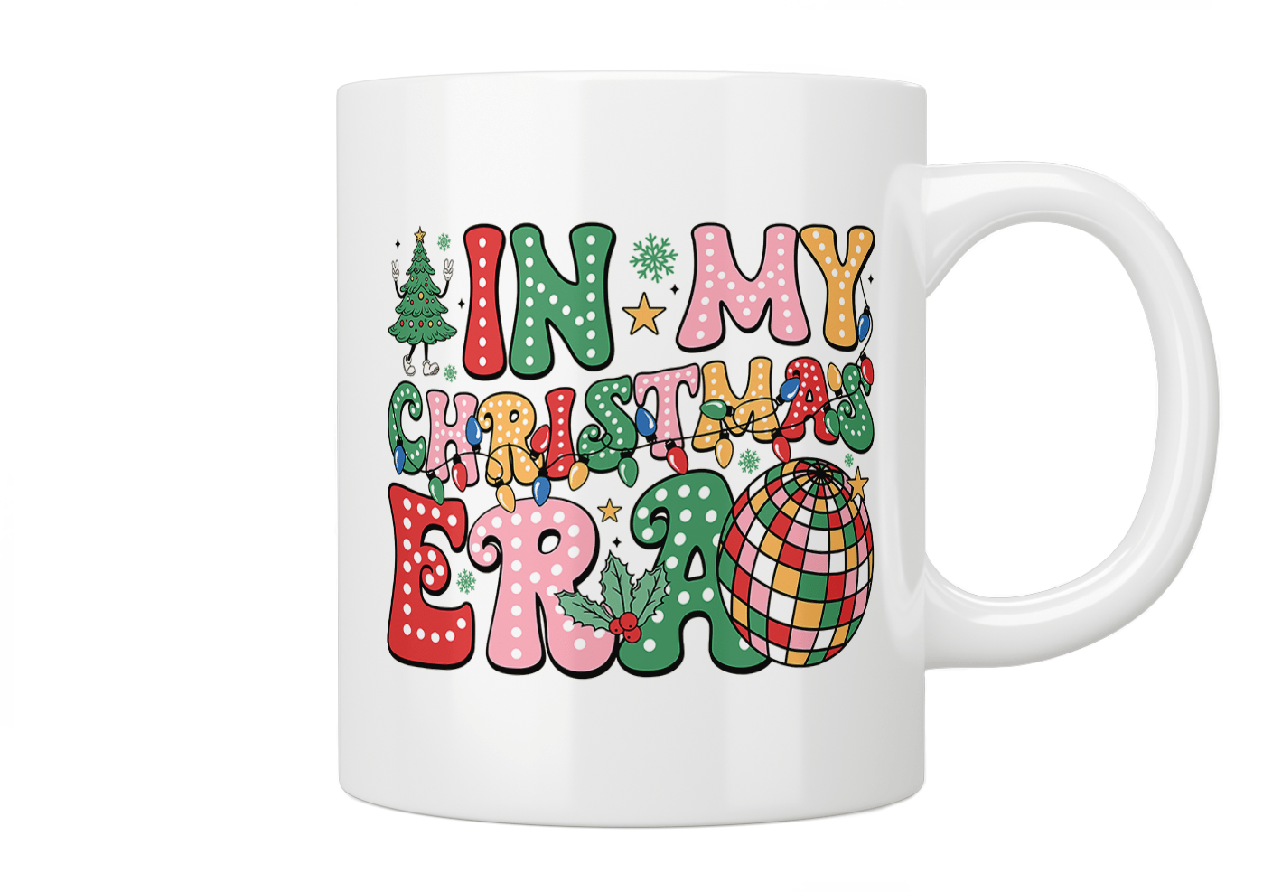 In My Christmas Era Mug - Festive Holiday Coffee Cup for Christmas Lovers - Perfect for Hot Cocoa, Tea & Coffee Gifts