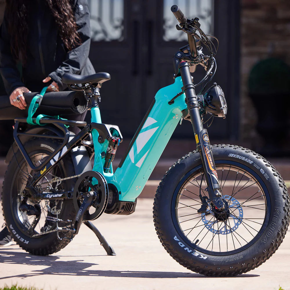 Cyrusher Quest 1000W Mid-Drive Electric Bike - 28MPH Speed, 80 Mile Range - Step-Through Commuter E-Bike for Adults - Perfect for City Riding, Trail Adventures & Daily Commutes
