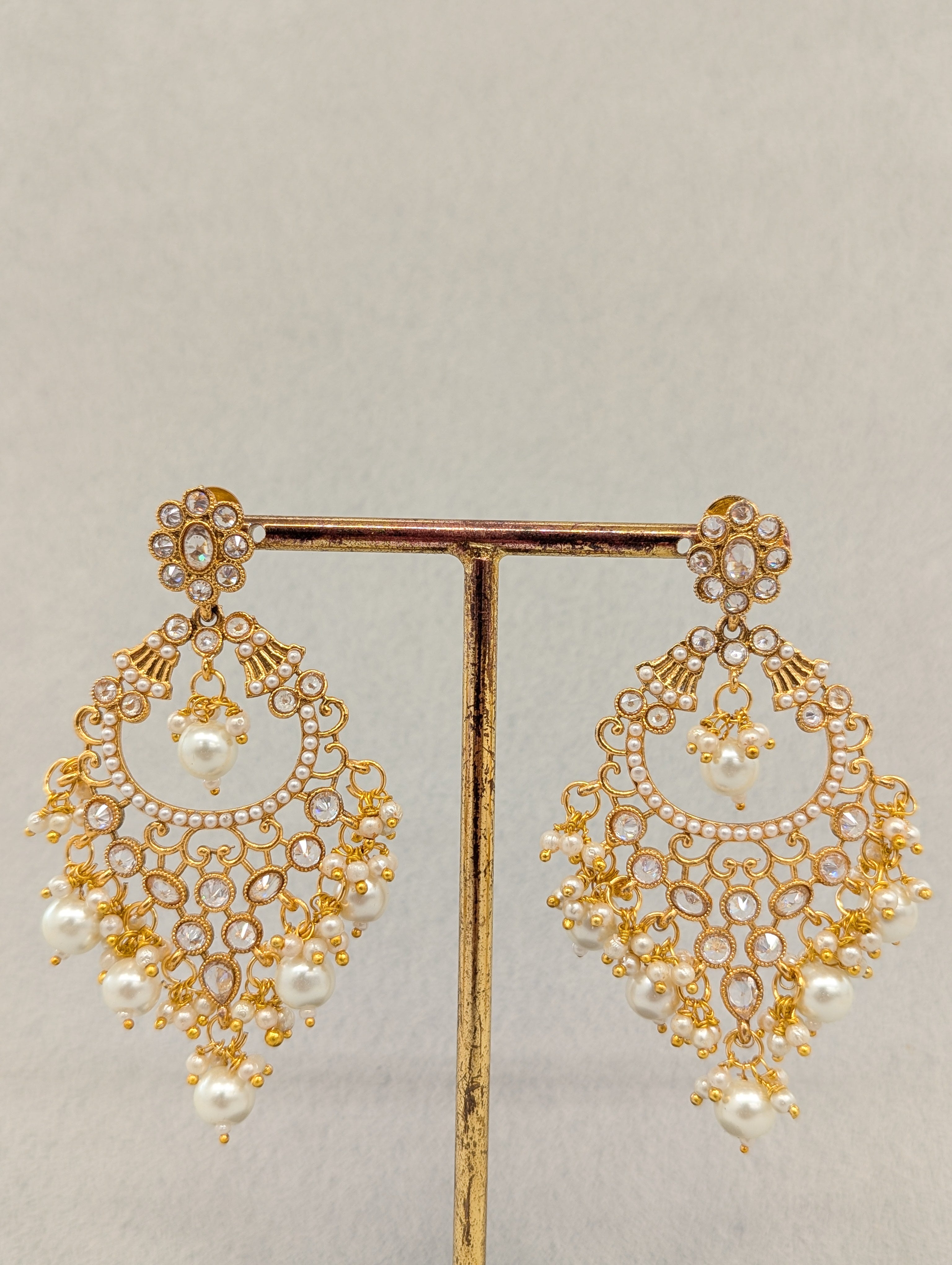 ISHANI STONE EARRINGS - Handmade Boho Jewelry for Women, Natural Stone Dangle Earrings | Perfect for Weddings, Parties & Everyday Wear