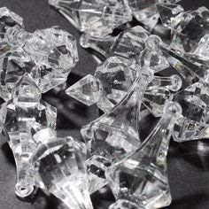 130 Pcs Clear Acrylic Chandelier Drops - Wedding Decorations, Bridal Shower Centerpieces, Table Decor - Perfect for DIY Lighting Fixtures, Party & Event Decor