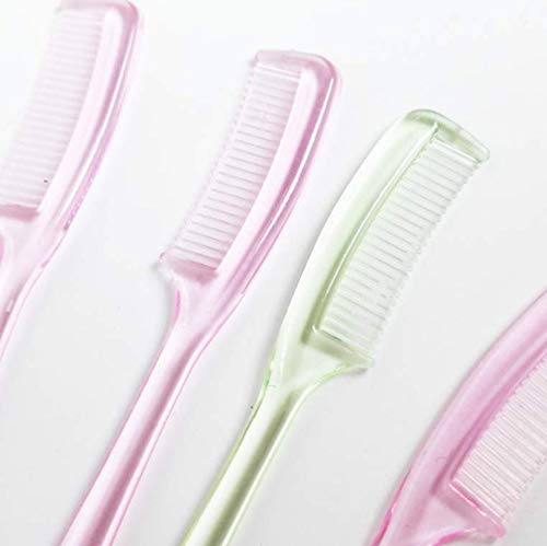 20PCS 3.5 Inch Plastic Mini Eyelash Comb & Eyebrow Brush - Mascara Separator Tool for Lash & Brow Makeup (Random Colors) - Perfect for Salon, Home Use & Travel Makeup Kit