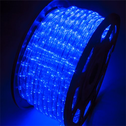 150 Ft 2-Wire LED Rope Lights - Waterproof Indoor/Outdoor Christmas String Lights for Backyard, Party, Holiday Decor (Blue) | Perfect for Christmas, Thanksgiving, Halloween & Wedding Decorations