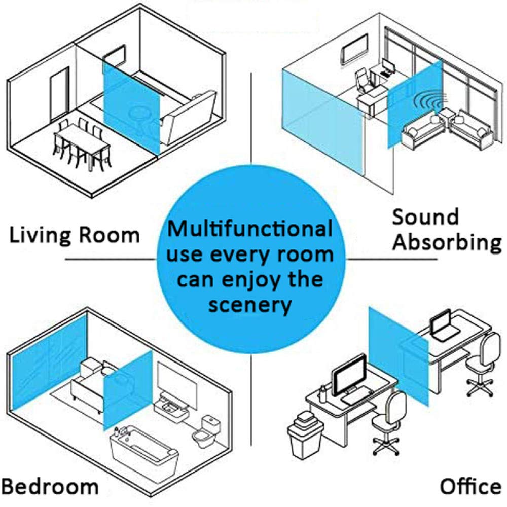 12 Pack White Folding Room Divider Panels - 34
