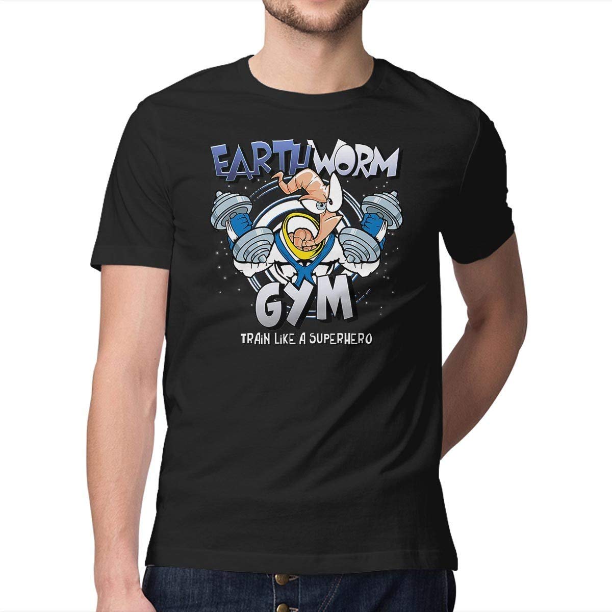 Earthworm Gym - Premium Men's T-Shirt for Workout, Gym & Casual Wear | Soft & Comfortable Cotton Tee