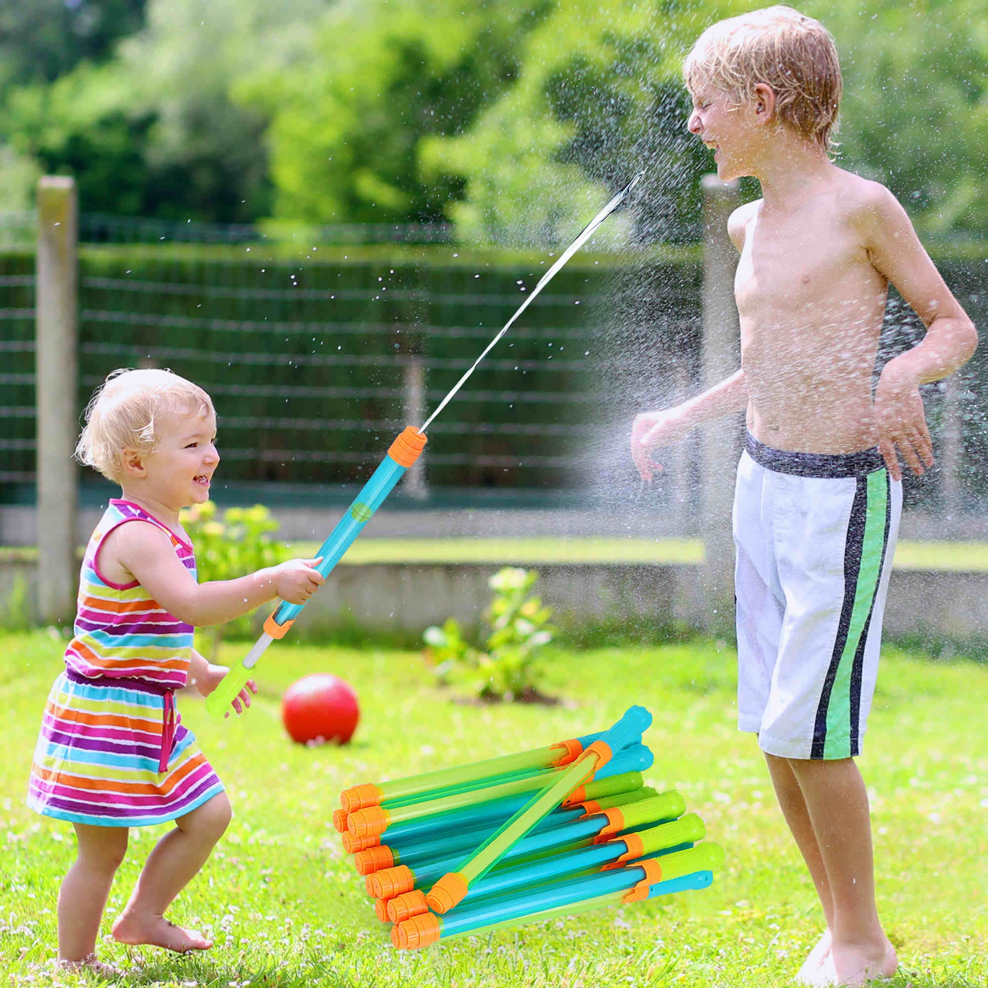 Water Guns for Kids - 18-Pack Pool Toys for Summer Water Fights Ages 3-8 | Outdoor Play & Beach Fun