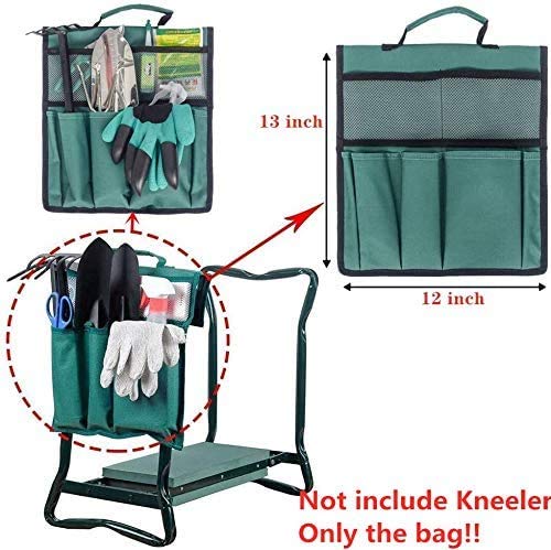 Garden Kneeler Seat with Storage Bag - Heavy Duty Oxford Cloth Kneeling Stool with Handle - Perfect for Gardening, Weeding, Planting & Outdoor Yard Work