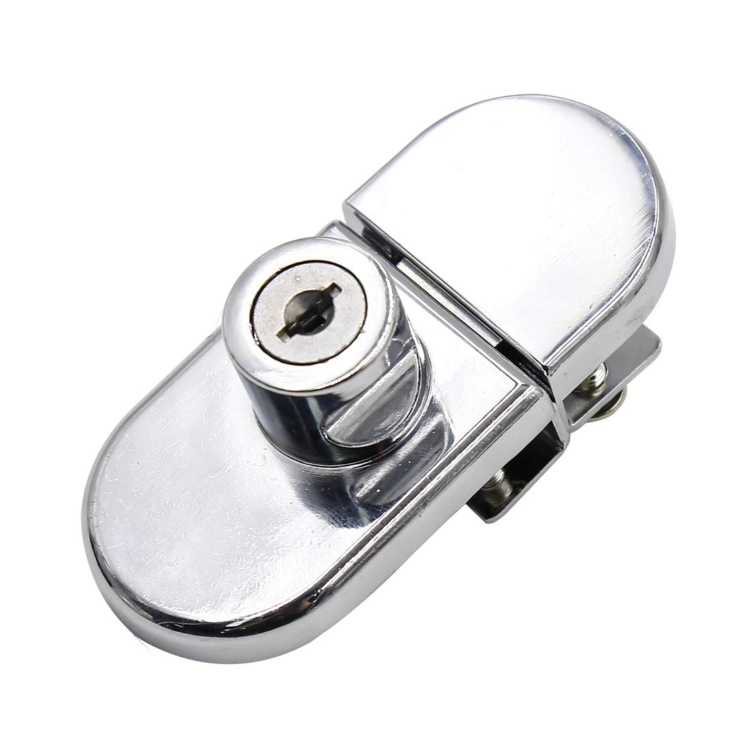 LC LICTOP 2-Pack Glass Cabinet Locks for Jewelry Watch Display Cases - No Drill Installation for 5-8mm Glass Doors - Secure Your Valuables in Retail Stores, Museums & Home Collections