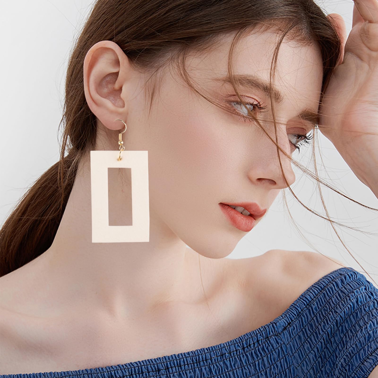 Stylish Lightweight Leather Dangle Earrings for Women - Trendy Drop Earrings for Girls, Perfect Gift for Her - Ideal for Parties, Weddings & Everyday Wear