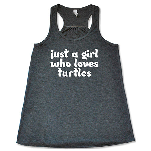 Just A Girl Who Loves Turtles Graphic T-Shirt - Cute Turtle Lover Tee for Women - Perfect for Animal Lovers, Casual Wear & Turtle Conservation Events