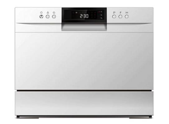 Elba EBDW 0680MWH 24 Inch Freestanding Dishwasher - Energy Efficient, Quiet Operation for Small Kitchens & Apartments