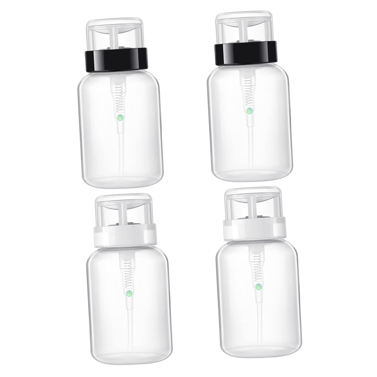 DOITOOL 200ml Empty Nail Polish Remover Bottles with Press Pump - Leakproof Refillable Dispenser for Salon, Travel & Home Nail Care