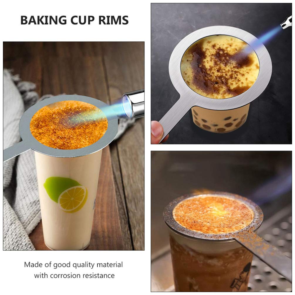 2 Pcs Multipurpose Anti-Scald Baking Rings - Heat-Resistant Cup Rim Protectors for Milk Tea, Coffee & Hot Beverages - Stylish & Creative Cup Accessories for Baking, Kitchen & Home Use