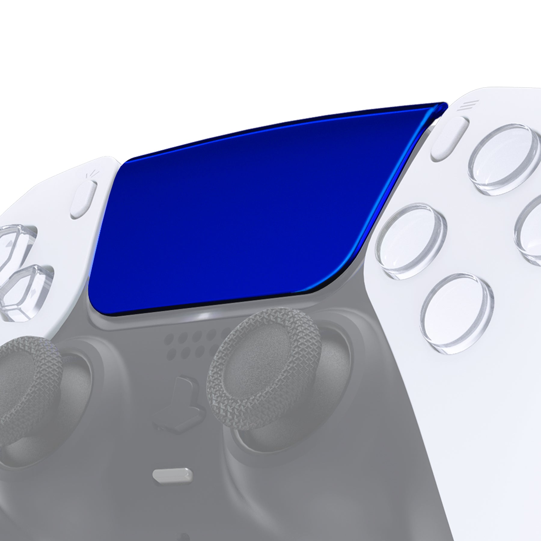 eXtremeRate Custom Touchpad Cover for PS5 Controller BDM-010/020/030/040/050 - Chrome Blue | Replacement Part for Enhanced Gaming Experience | Perfect for Competitive Gaming & Long Play Sessions