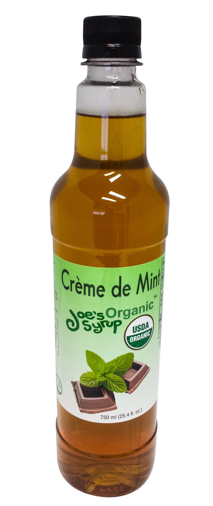 Organic Crème de Mint Syrup by Joe’s Syrup - 750 ml | Premium Organic Flavoring for Cocktails, Desserts & Coffee | Vegan & Gluten-Free