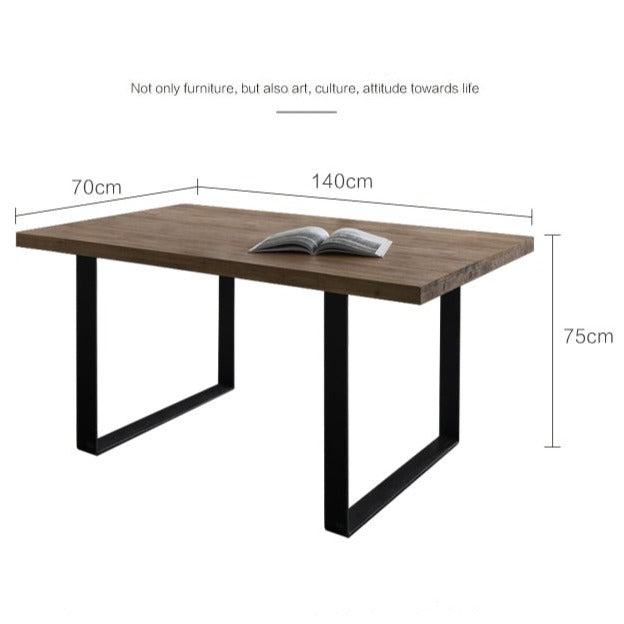 LYLA Solid Wood Dining Table - Live Edge Scandinavian Style - Perfect for Farmhouse, Modern & Rustic Dining Rooms - Handcrafted Natural Wood Table for Home & Restaurant Decor