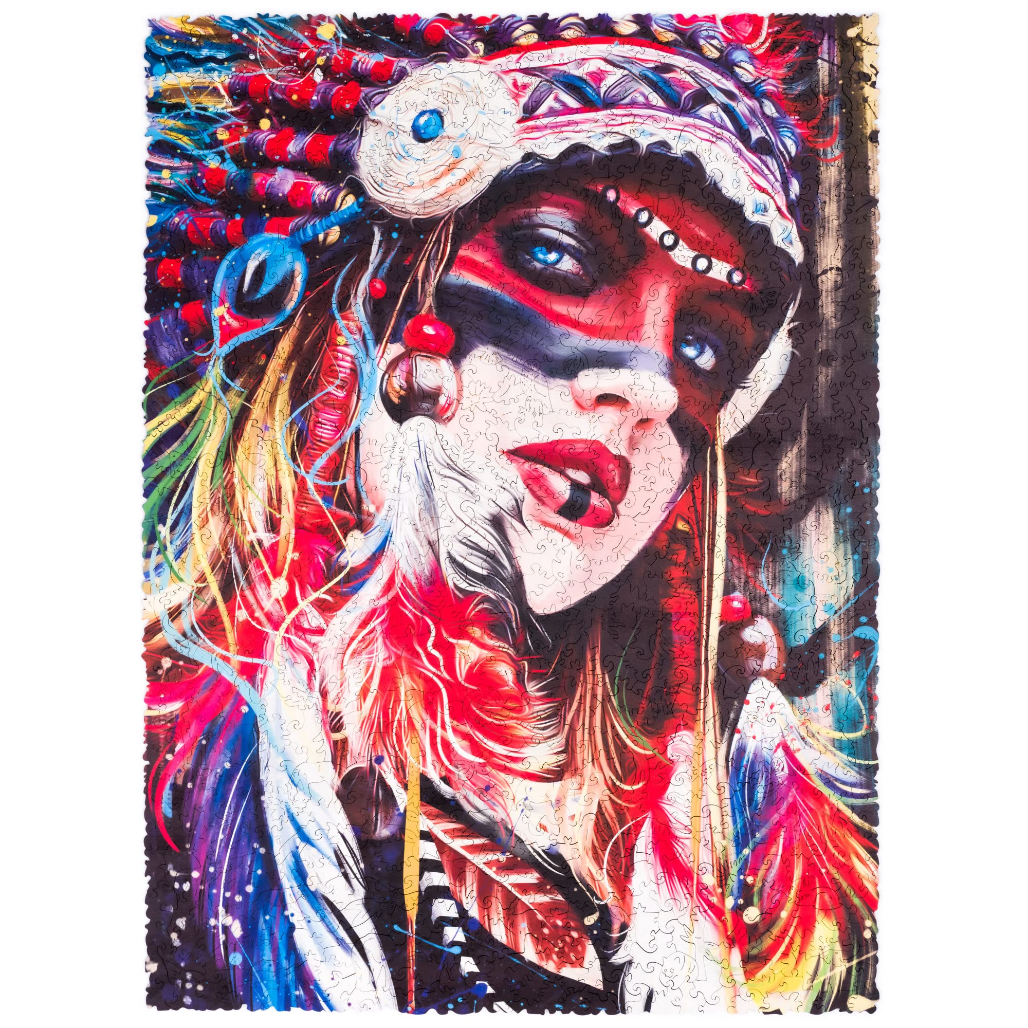 500-Piece Original Wooden Jigsaw Puzzle for Adults - Ethnic Girl Art, 11
