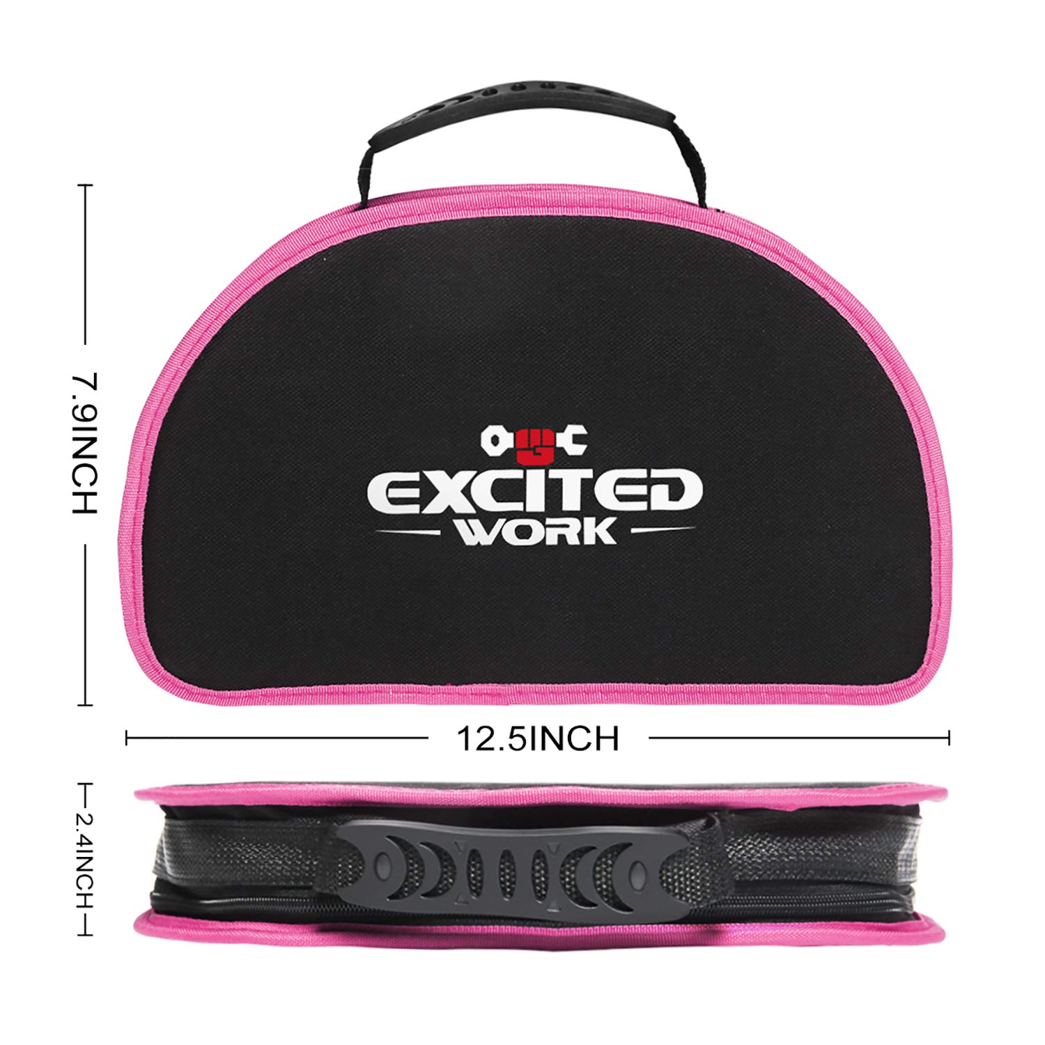 69-Piece Pink Tool Kit for Women - Household Hand Tool Set with Portable Round Pouch | Perfect for DIY Projects, Home Repairs, Dorm Maintenance & Crafting | Ideal Gift for Female DIY Enthusiasts