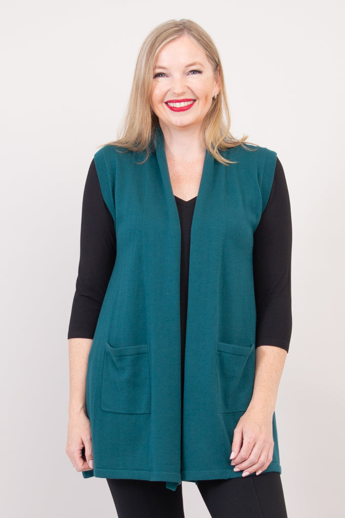 Stylish Jude Cardigan in Teal - Soft Cotton Knit Sweater for Women | Perfect for Casual Outfits, Office Wear & Cozy Evenings