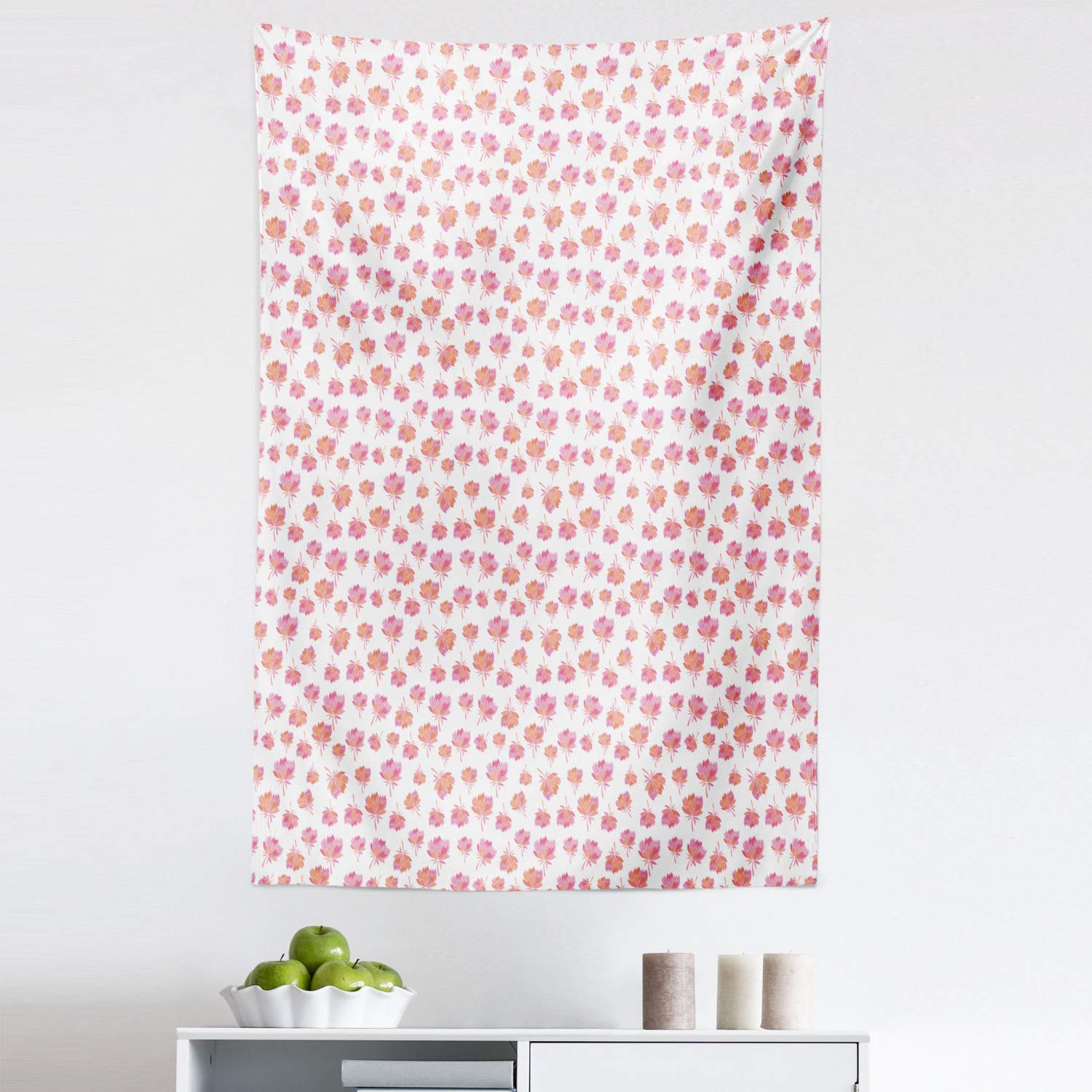 Ambesonne Floral Tapestry Wall Hanging - Vibrant Cartoon Flower Petals Spring Design Fabric Decor for Bedroom, Living Room, Dorm - 30x45 Inches Multicolor - Perfect for Boho Home Decor, Girls Room & College Dorm Aesthetic