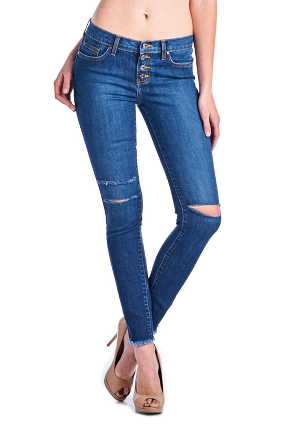 Angry Rabbit Women's Skinny Premium Denim Jeans - High Quality Made in USA - Perfect for Casual Wear, Office & Night Out