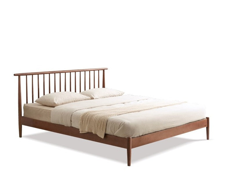 Solid Oak & Beech Wood Windsor Bed - Handcrafted Classic Wooden Bed Frame for Bedroom - Perfect for Master Bedroom, Guest Room & Cozy Farmhouse Style