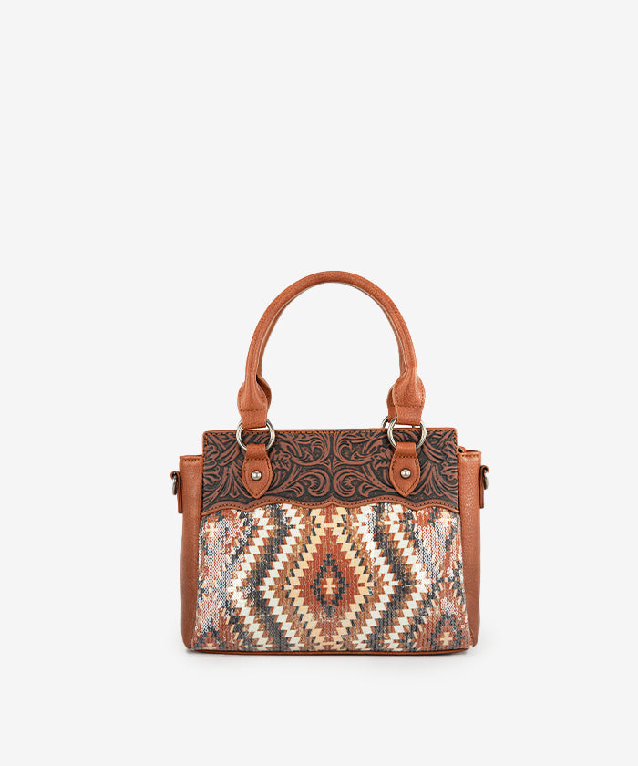 Montana West Sequined Aztec Tote Bag Set for Women - Stylish Handbag with Shoulder Strap, Perfect for Work, Travel & Everyday Use