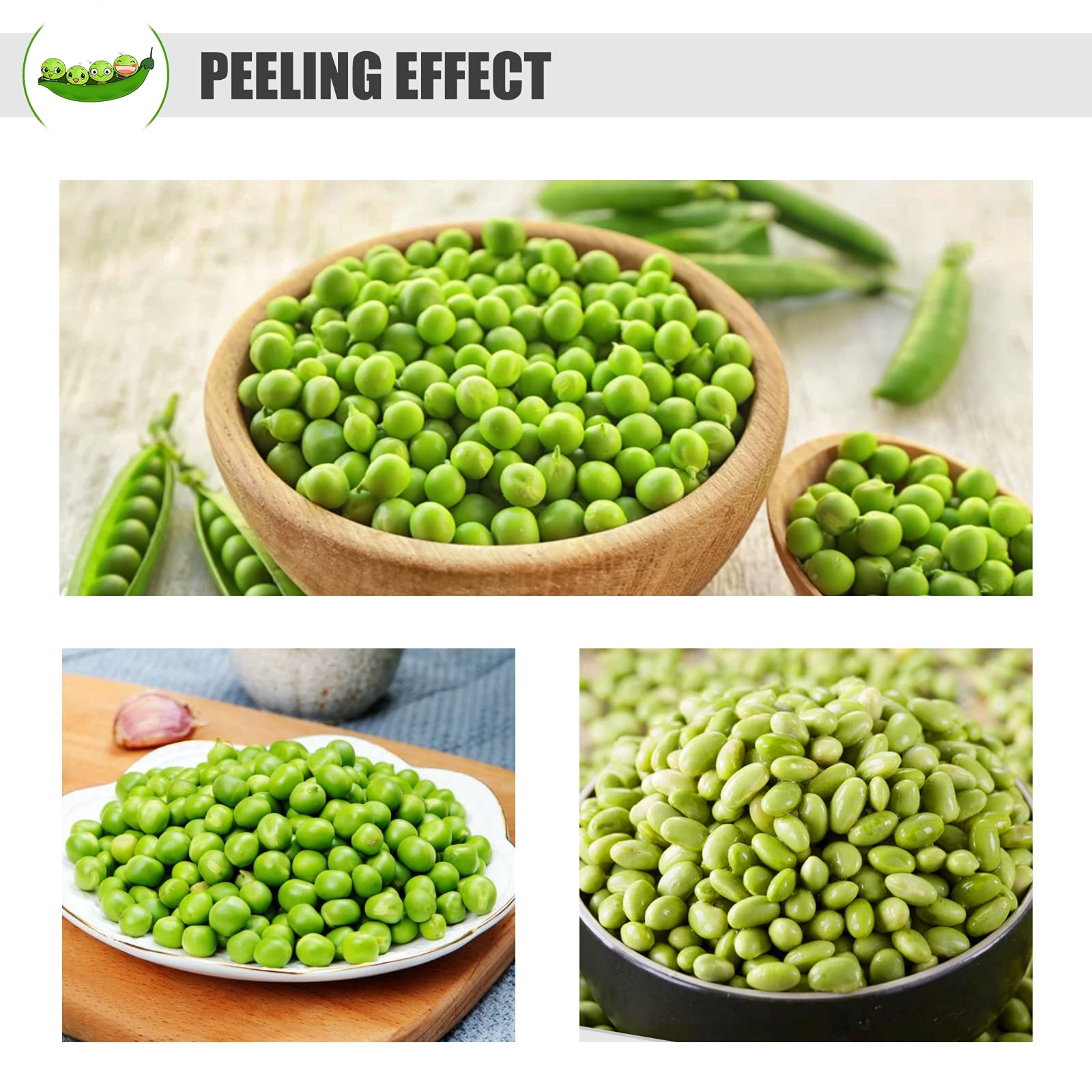 Electric Pea Sheller Machine 110V - Semi-Automatic Pea & Bean Sheller for Commercial & Home Use - Efficient Peeling Machine for Peas, Beans & Legumes - Perfect for Farmers Markets, Restaurants & Home Kitchens