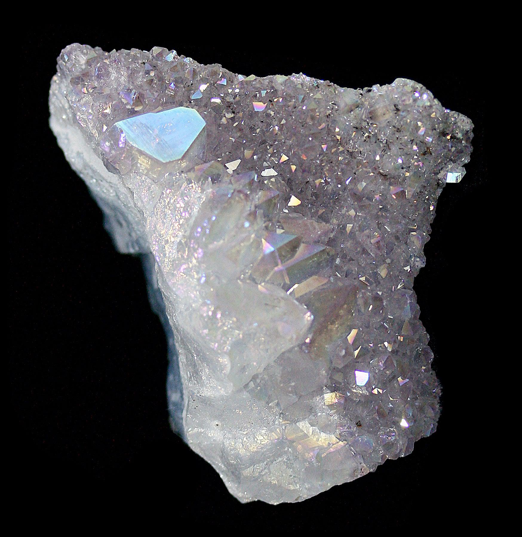 Angel Aura Amethyst Crystal Cluster - Natural Healing Stone for Meditation, Chakra Balancing & Home Decor - Perfect for Spiritual Healing, Yoga Spaces & Gift Giving