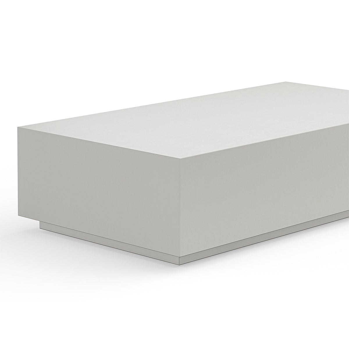 Modern Rectangular Concrete Coffee Table - Minimalist Industrial Style for Living Room, Lounge & Outdoor Patio