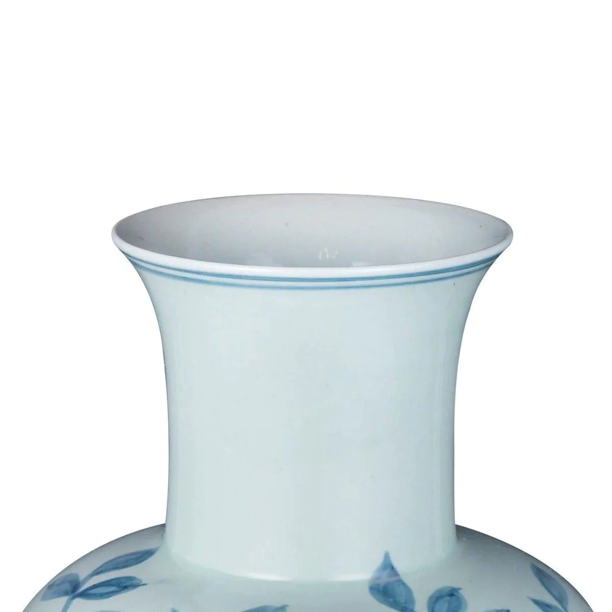 Exquisite Blue and White Porcelain Vase with Pheasant Floral Design - Elegant Home Decor for Living Room, Dining Table, or Office Display