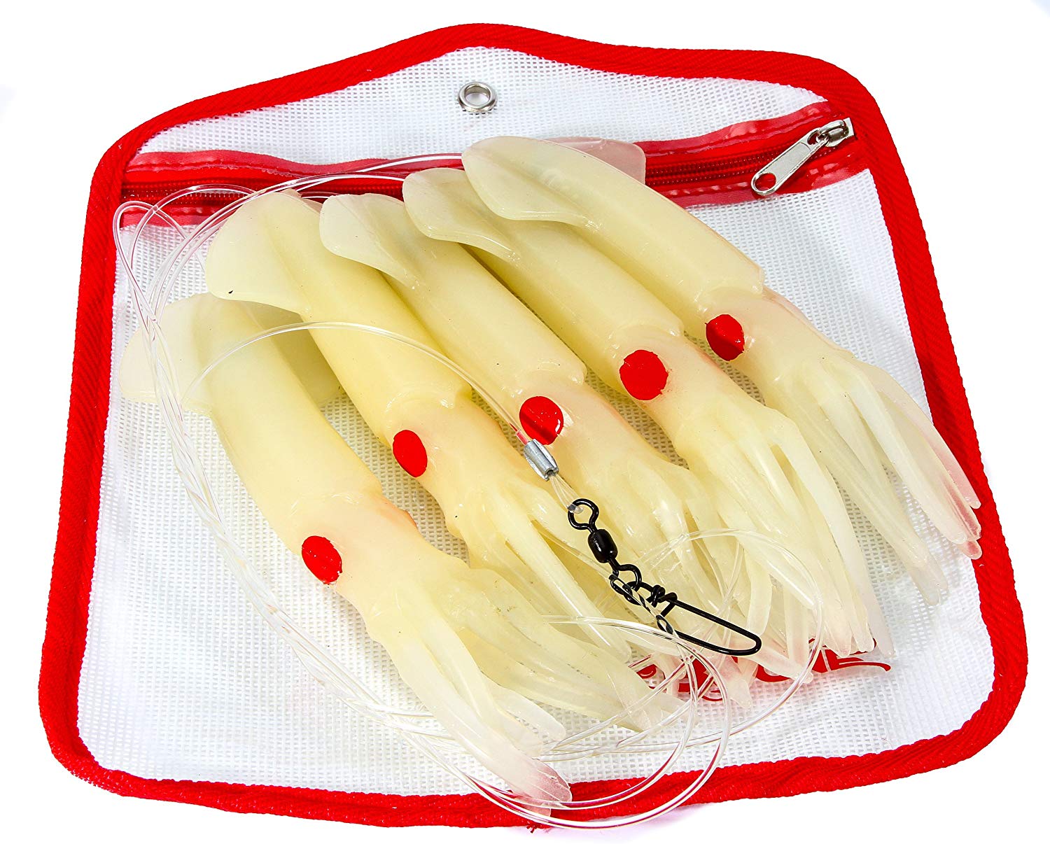 Boone 9 Inch Squid Daisy Chains - Premium Saltwater Fishing Lures for Tuna, Mahi Mahi & More - Perfect for Offshore & Deep Sea Fishing Adventures
