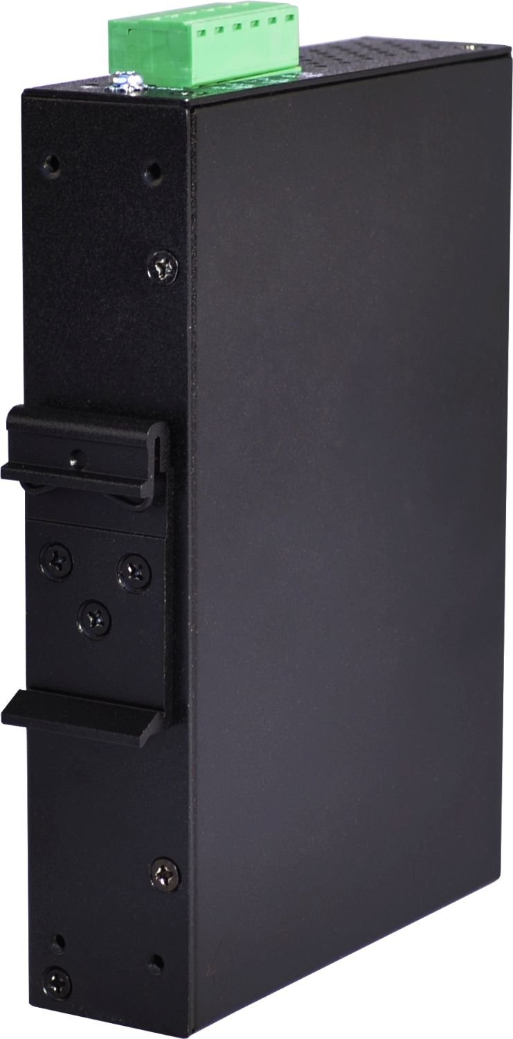 Antaira LNX-0702C-SFP Industrial 7-Port Fast Ethernet Switch with 2 SFP Slots, DIN Rail Mount, -10°C to 70°C Operating Temp, 12-48VDC Redundant Power - Ideal for Factory Automation, SCADA Systems & Harsh Industrial Environments