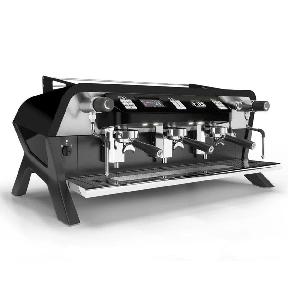 Sanremo F18 Commercial Espresso Machine - 3 Group Semi-Automatic Coffee Maker in Black for Cafes & Restaurants | Professional Barista Equipment for High Volume Coffee Shops