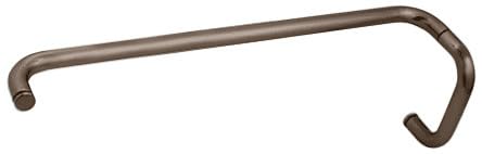 CRL BM Oil Rubbed Bronze 6-Inch Cabinet Pull Handle & 24-Inch Towel Bar Set - No Metal Washers - Perfect for Bathroom & Kitchen Hardware Upgrade