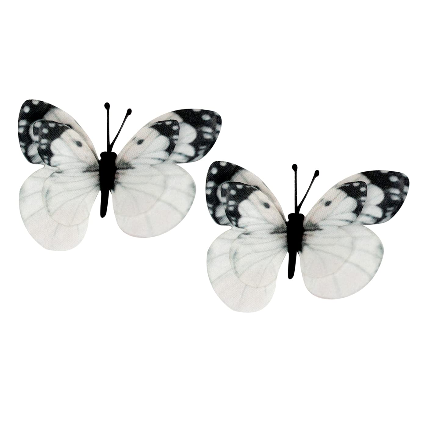 2 Pcs Butterfly Hair Clips - Snap Hair Pins for Women, Girls & Teens - Cute Hair Accessories for School, Parties & Everyday Use (Pack of 1, Style M4)