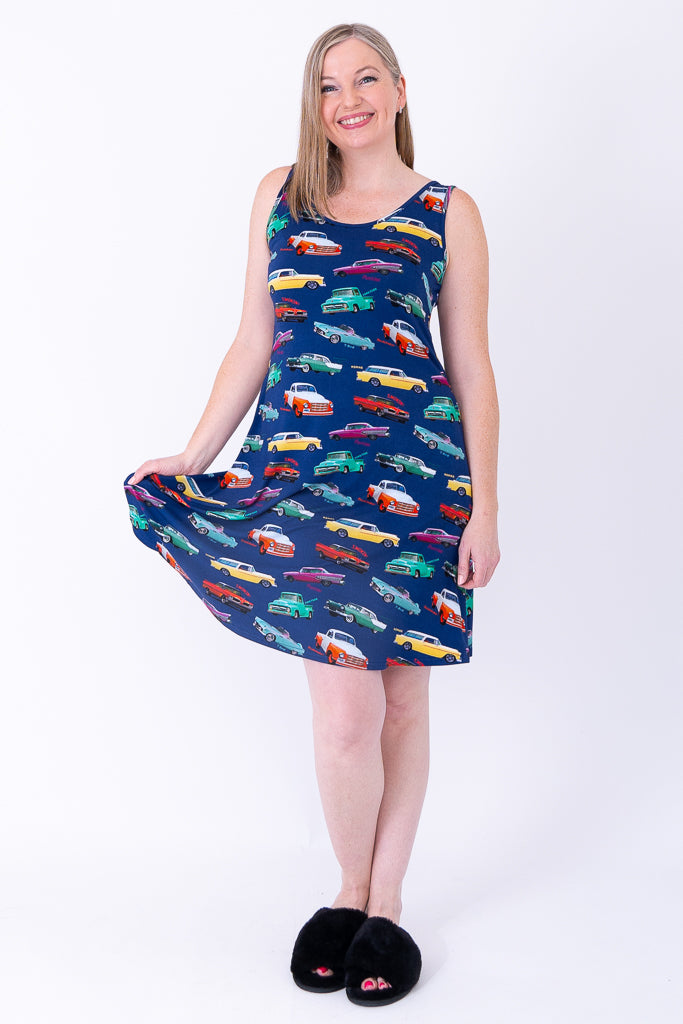 Evangeline 1950s Vintage Style Bamboo Dress - Retro Swing Dress for Women, Perfect for Parties, Dances & Special Occasions