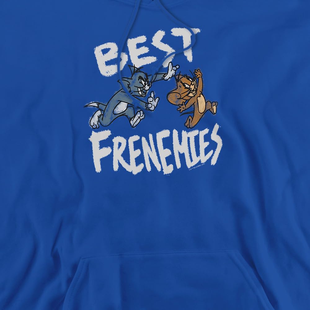 LOGOVISION Tom and Jerry Movie Best Frenemies Unisex Adult Pullover Hoodie - Soft Cotton Sweatshirt for Men & Women - Perfect for Casual Wear, Movie Nights, and Gift Giving
