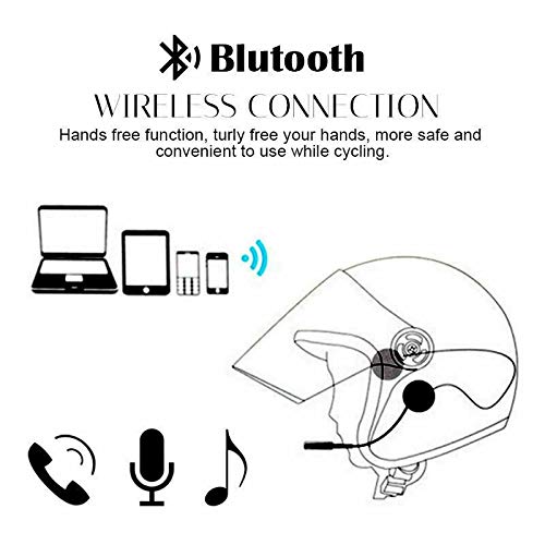 MACHSWON MH05 4.1 Wireless Motorcycle Helmet Headset with Bluetooth Speaker & Hands-Free Calling - Perfect for Scooter Riders & Motorcyclists