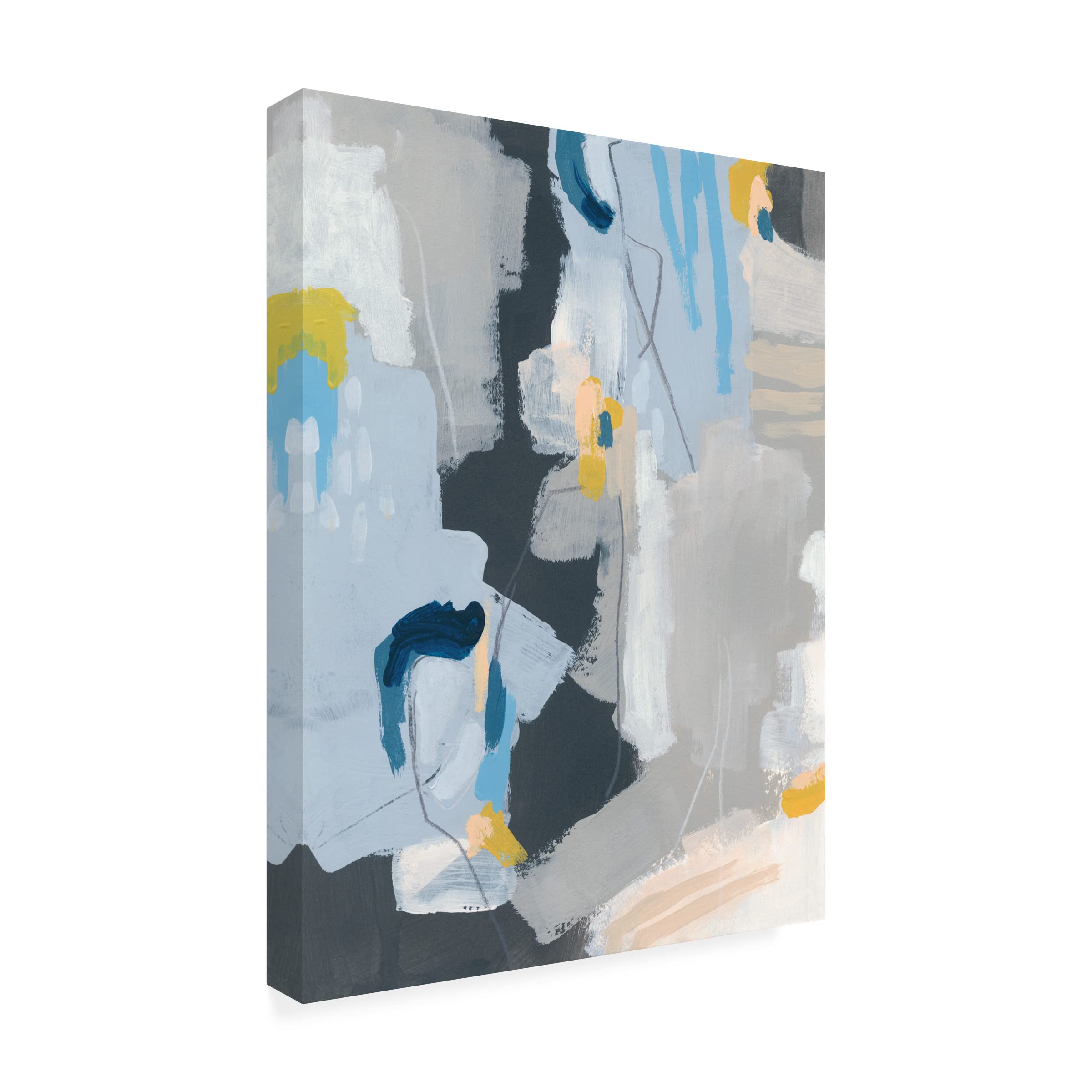 Trademark Fine Art 'Joy Notes I' Canvas Wall Art by June Erica Vess - Vibrant Abstract Painting for Living Room, Bedroom & Office Decor