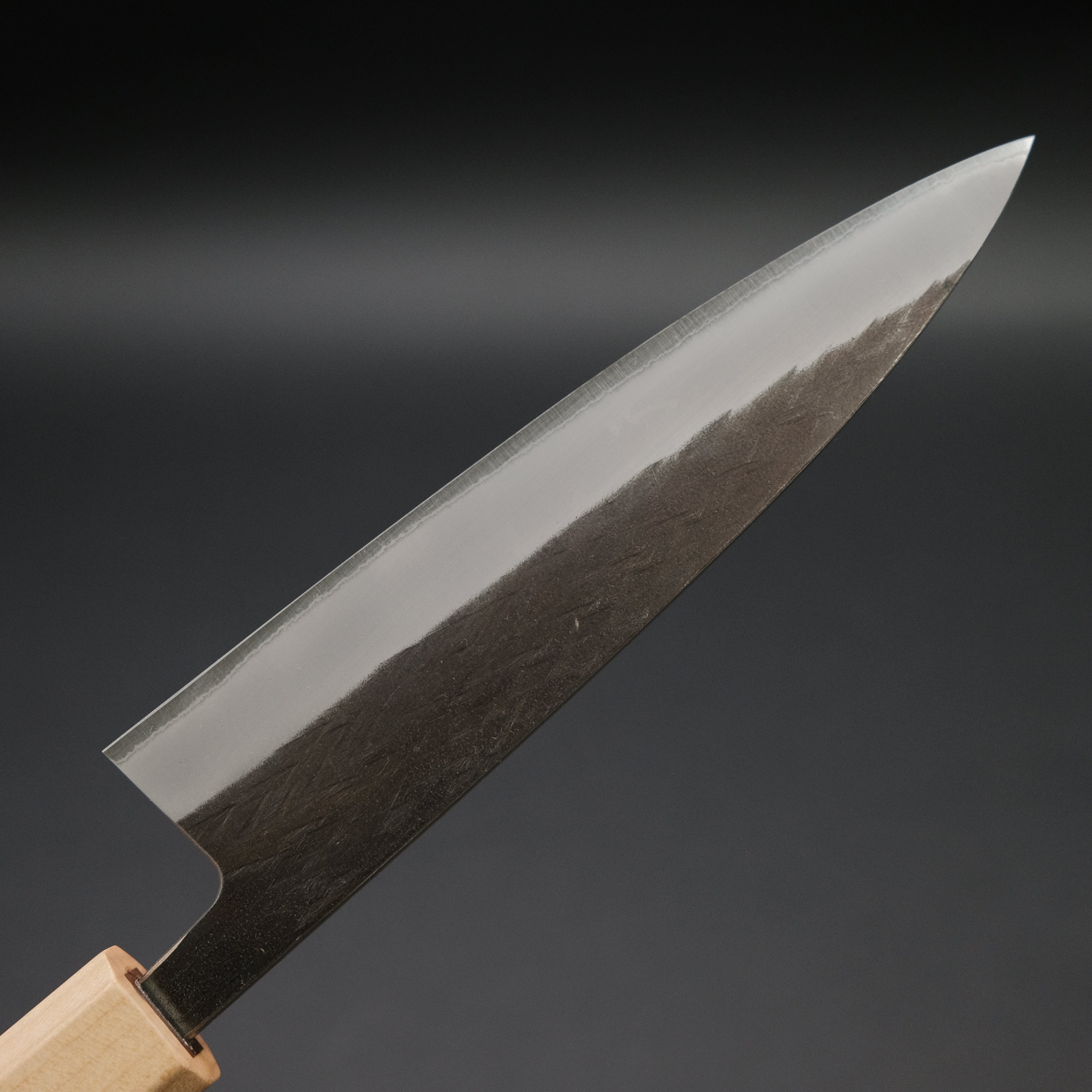 Hitohira TD Blue #2 Stainless Clad Kurouchi Petty Knife 150mm with Walnut Handle - Japanese Chef Knife for Precision Slicing, Peeling & Garnishing in Professional Kitchens & Home Cooking