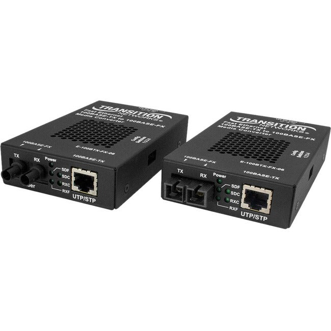 100Base TX to 100Base FX Media Converter - RJ45 to LC Fiber Optic Ethernet Converter - Ideal for Office Networks, Data Centers & Industrial Applications