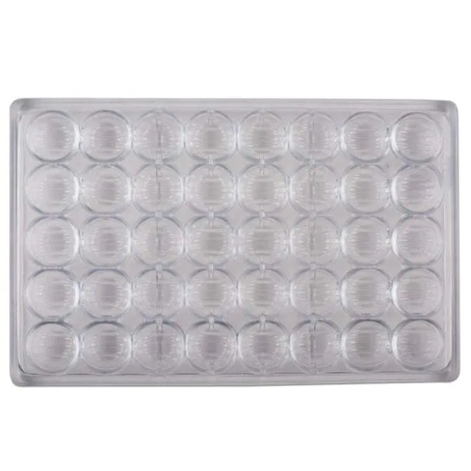 Premium Ridged Dome Chocolate Mold - 40 Cavity Silicone Baking Molds for Homemade Chocolates, Candies & Desserts - Perfect for Valentine's Day, Christmas Gifts & Party Treats