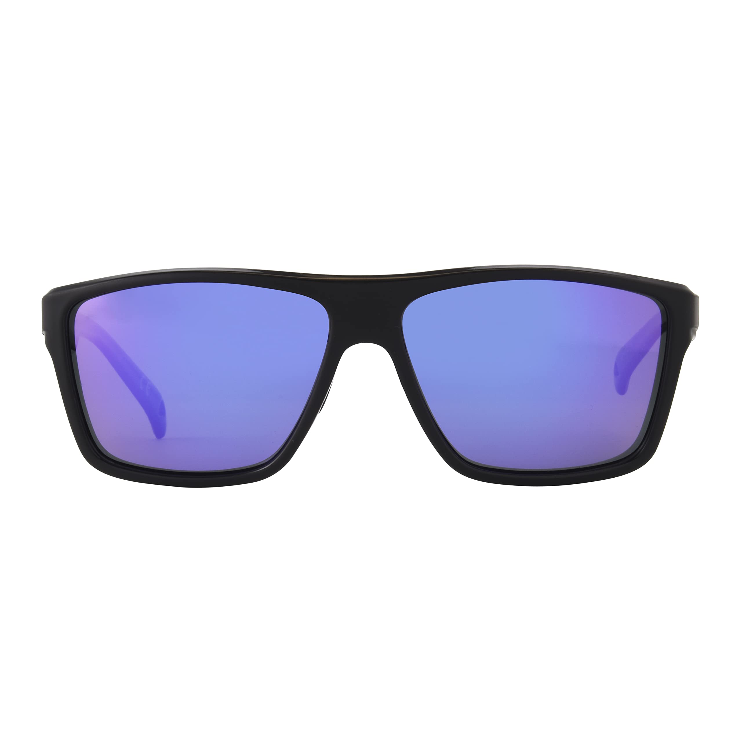 Panama Jack Men's Polarized Floating Sunglasses - Purple Mirror Rectangle Lens, Black Frame (60mm) for Fishing, Boating & Outdoor Activities